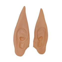 Elfské uši, béžový latex, dlhé